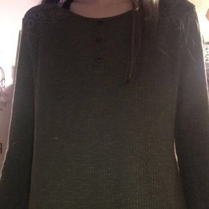 Olive green sweater
